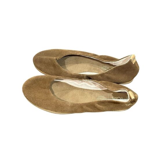 Tom’s Olivia ballet flats 9 Amber suede brown - Picture 2 of 7